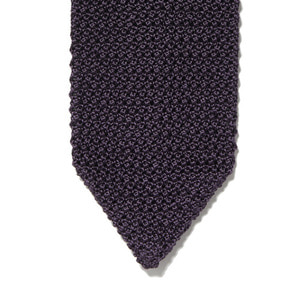 Knit tie - Purple