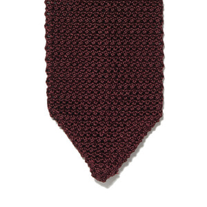 Knit tie - Burgundy