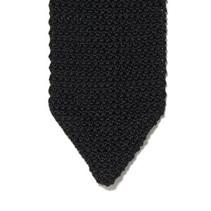 Knit tie - Black